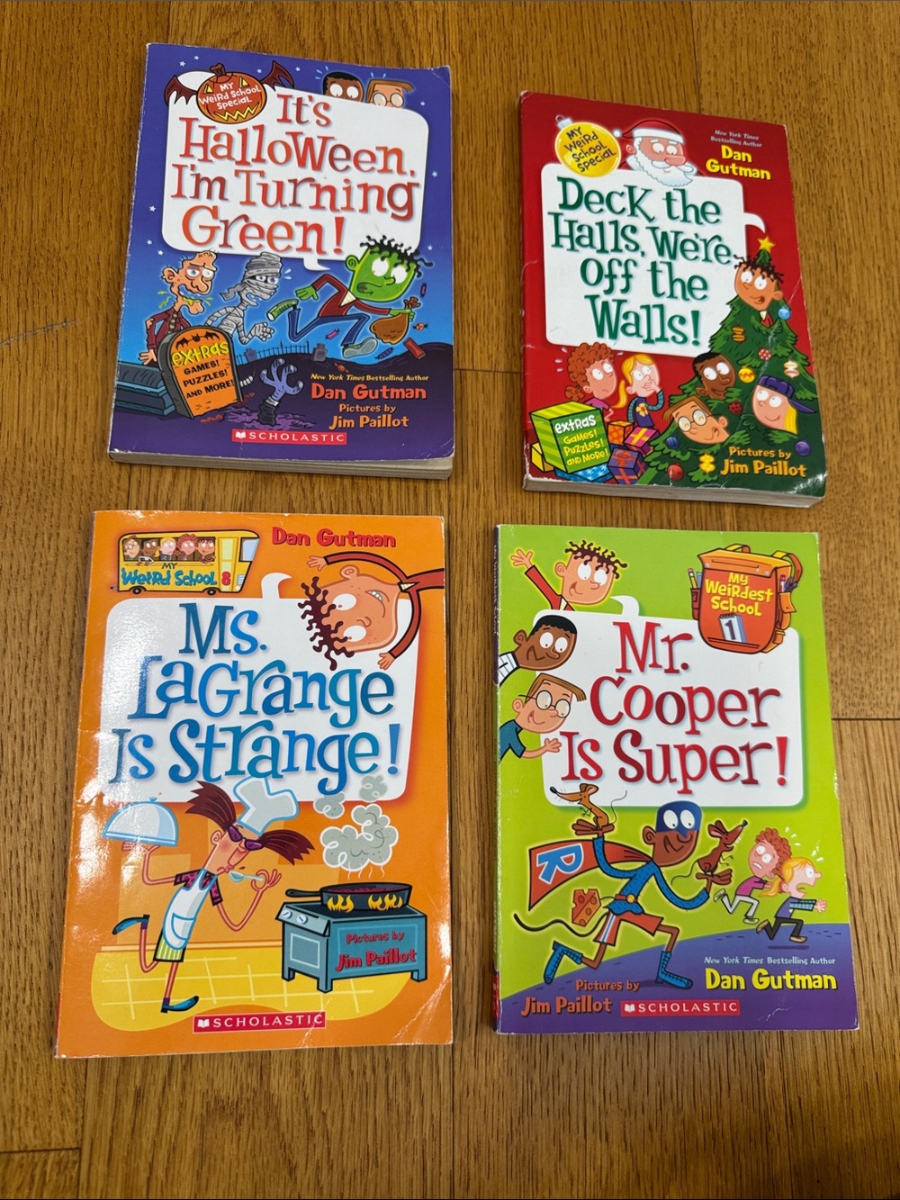 Set of 4 Scholastic Kids' Books My Weird School Special-My Weirdest School